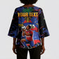 Personalized Haiti Soccer Pride Kimono Sleeve Blouse Ayiti Nan Mondyal 2026