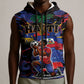 Personalized Haiti Soccer Pride Sleeveless Zip Hoodie Ayiti Nan Mondyal 2026