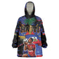 Personalized Haiti Soccer Pride Wearable Blanket Hoodie Ayiti Nan Mondyal 2026