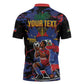 Personalized Haiti Soccer Pride Zipper Polo Shirt Ayiti Nan Mondyal 2026