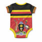 Uganda Flag Stylized Baby Onesie Jamhuri ya Uganda