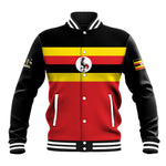 Uganda Flag Stylized Baseball Jacket Jamhuri ya Uganda
