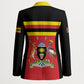 Uganda Flag Stylized Blazer Jamhuri ya Uganda