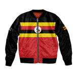 Uganda Flag Stylized Bomber Jacket Jamhuri ya Uganda