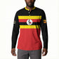 Uganda Flag Stylized Button Sweatshirt Jamhuri ya Uganda