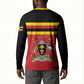 Uganda Flag Stylized Button Sweatshirt Jamhuri ya Uganda