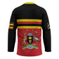 Uganda Flag Stylized Hockey Jersey Jamhuri ya Uganda