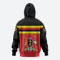 Uganda Flag Stylized Hoodie Jamhuri ya Uganda
