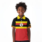 Uganda Flag Stylized Kid Polo Shirt Jamhuri ya Uganda