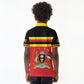 Uganda Flag Stylized Kid Polo Shirt Jamhuri ya Uganda