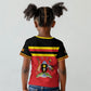 Uganda Flag Stylized Kid T shirt Jamhuri ya Uganda