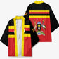 Uganda Flag Stylized Kimono Jamhuri ya Uganda