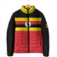 Uganda Flag Stylized Padded Jacket Jamhuri ya Uganda