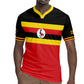 Uganda Flag Stylized Rugby Jersey Jamhuri ya Uganda