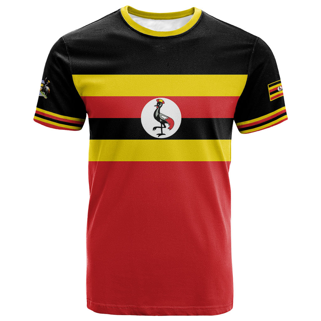 Uganda Flag Stylized T shirt Jamhuri ya Uganda