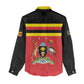 Uganda Flag Stylized Women Casual Shirt Jamhuri ya Uganda