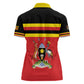 Uganda Flag Stylized Women Polo Shirt Jamhuri ya Uganda