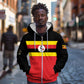 Uganda Flag Stylized Zip Hoodie Jamhuri ya Uganda