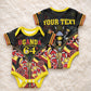 Personalised Uganda 64th Anniversary Baby Onesie Happy Independence Day