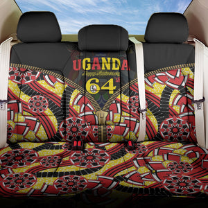 Uganda 64th Anniversary Back Car Seat Cover Happy Independence Day