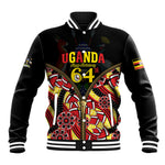 Personalised Uganda 64th Anniversary Baseball Jacket Happy Independence Day