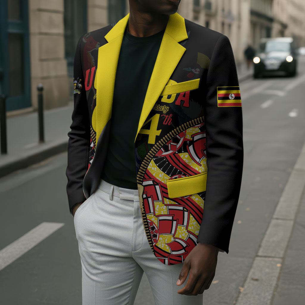 Personalised Uganda 64th Anniversary Blazer Happy Independence Day