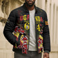 Personalised Uganda 64th Anniversary Bomber Puffer Jacket Happy Independence Day