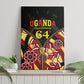 Uganda 64th Anniversary Canvas Wall Art Happy Independence Day