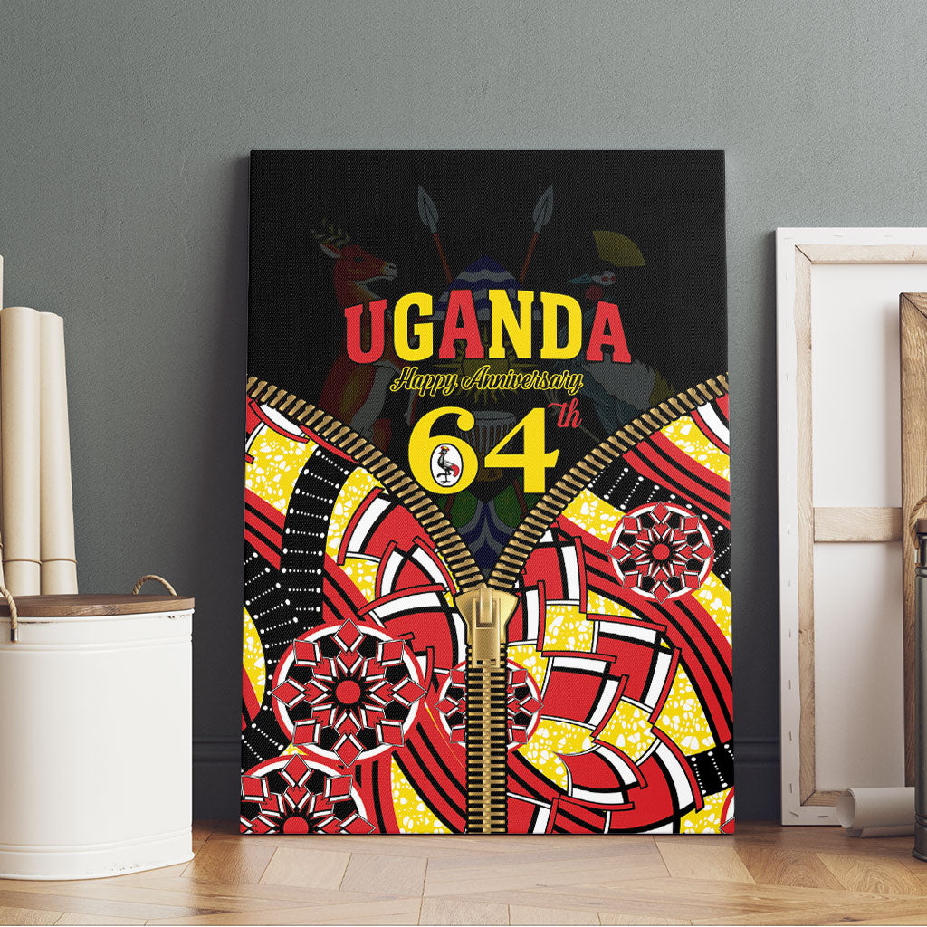 Uganda 64th Anniversary Canvas Wall Art Happy Independence Day