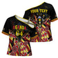 Personalised Uganda 64th Anniversary Cross Shoulder Shirt Happy Independence Day