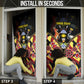 Personalised Uganda 64th Anniversary Door Cover Happy Independence Day