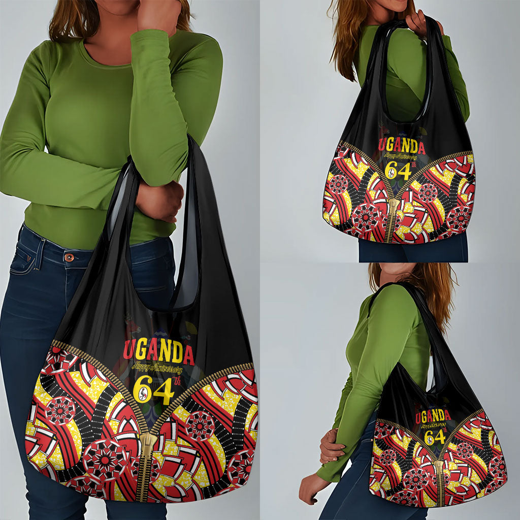 Uganda 64th Anniversary Grocery Bag Happy Independence Day