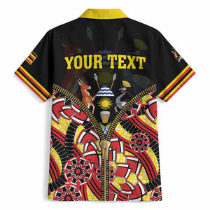 Personalised Uganda 64th Anniversary Hawaiian Shirt Happy Independence Day
