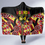 Uganda 64th Anniversary Hooded Blanket Happy Independence Day
