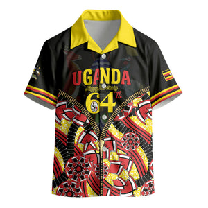 Personalised Uganda 64th Anniversary Kid Hawaiian Shirt Happy Independence Day