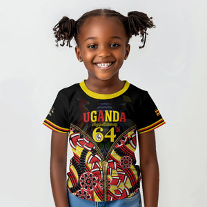 Personalised Uganda 64th Anniversary Kid T shirt Happy Independence Day