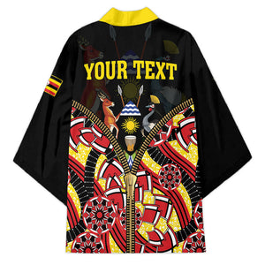 Personalised Uganda 64th Anniversary Kimono Happy Independence Day