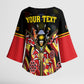 Personalised Uganda 64th Anniversary Kimono Sleeve Blouse Happy Independence Day