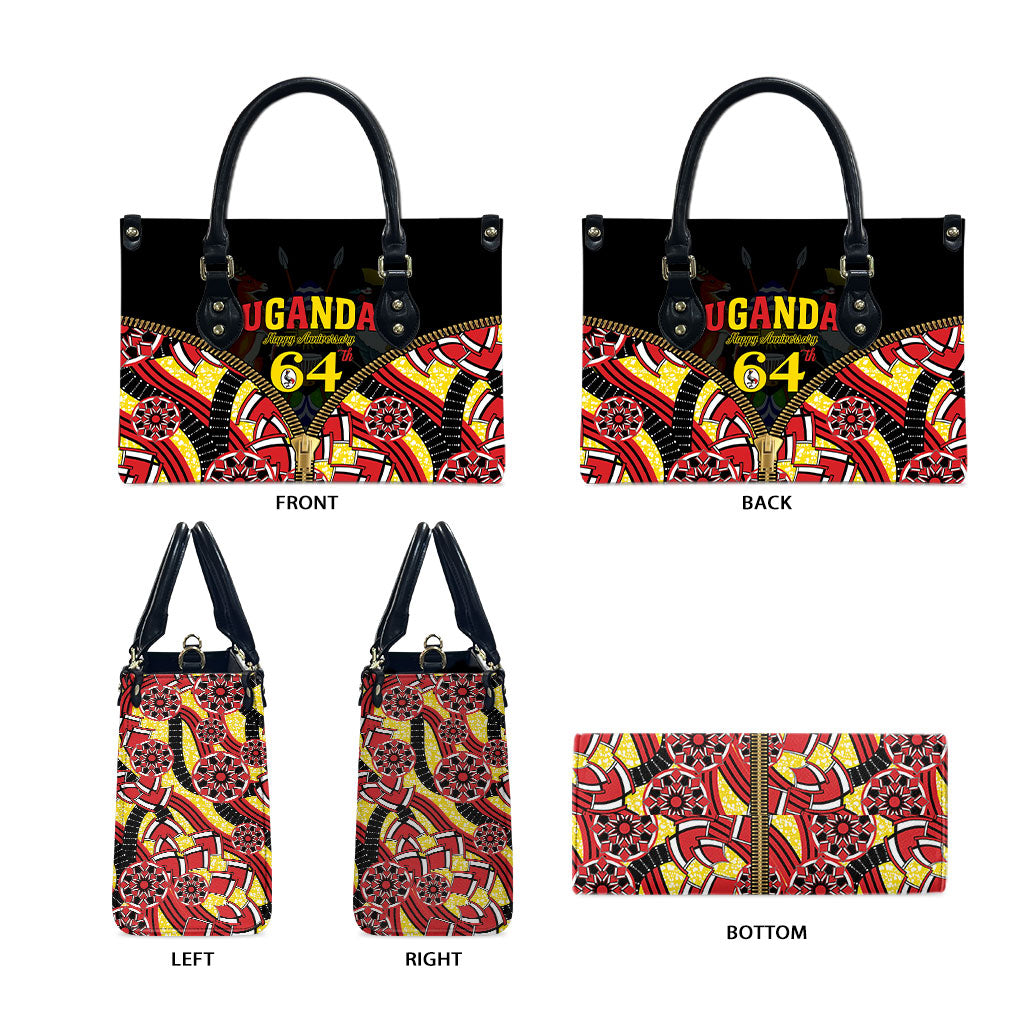 Uganda 64th Anniversary Leather Bag Happy Independence Day
