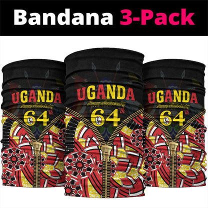 Uganda 64th Anniversary Neck Gaiter Happy Independence Day