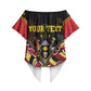 Personalised Uganda 64th Anniversary Off Shoulder Wrap Waist Top Happy Independence Day