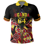 Personalised Uganda 64th Anniversary Polo Shirt Happy Independence Day