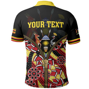 Personalised Uganda 64th Anniversary Polo Shirt Happy Independence Day