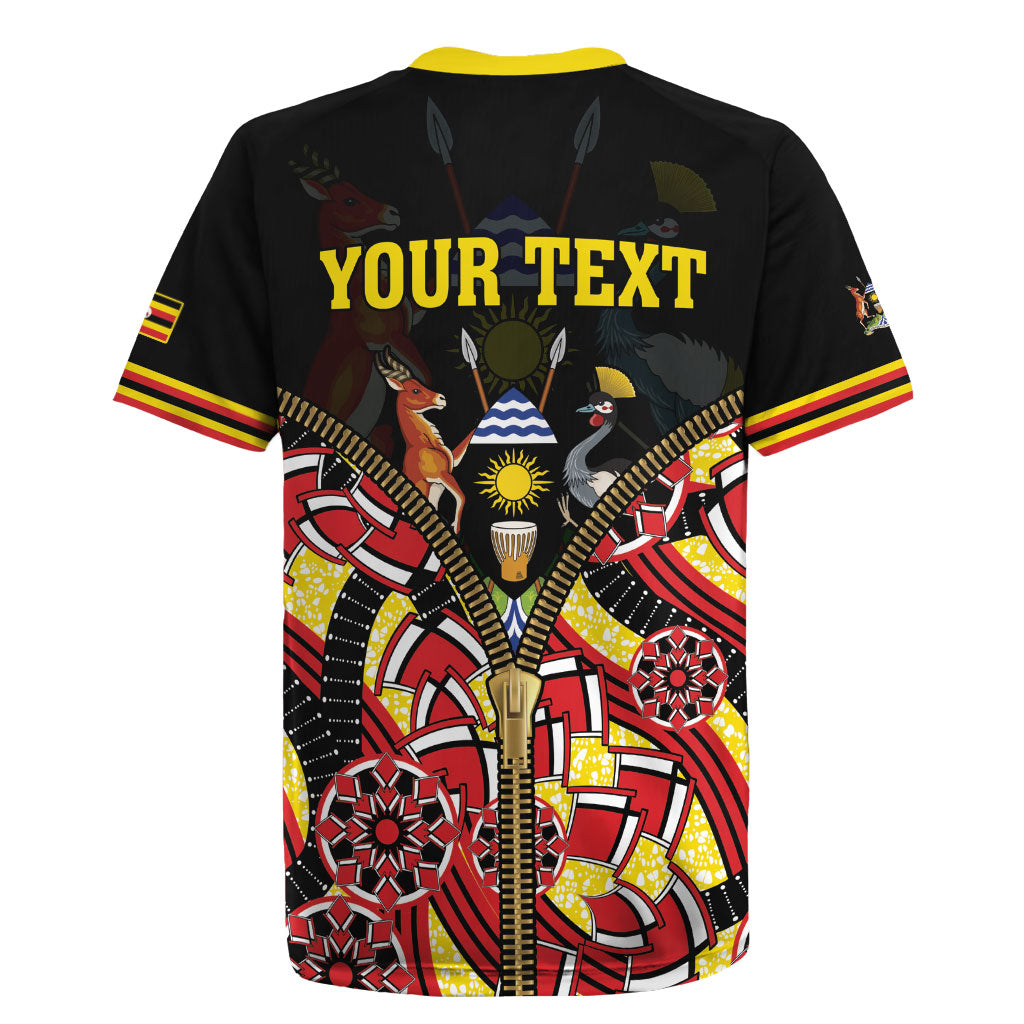 Personalised Uganda 64th Anniversary Rugby Jersey Happy Independence Day