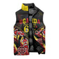 Personalised Uganda 64th Anniversary Sleeveless Puffer Jacket Happy Independence Day