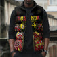 Personalised Uganda 64th Anniversary Sleeveless Puffer Jacket Happy Independence Day