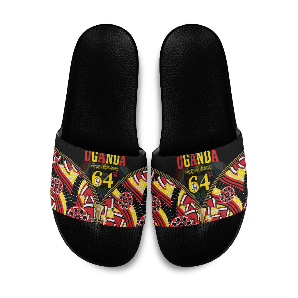 Uganda 64th Anniversary Slide Sandals Happy Independence Day