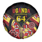 Uganda 64th Anniversary Spare Tire Cover Happy Independence Day