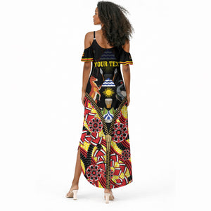 Personalised Uganda 64th Anniversary Summer Maxi Dress Happy Independence Day
