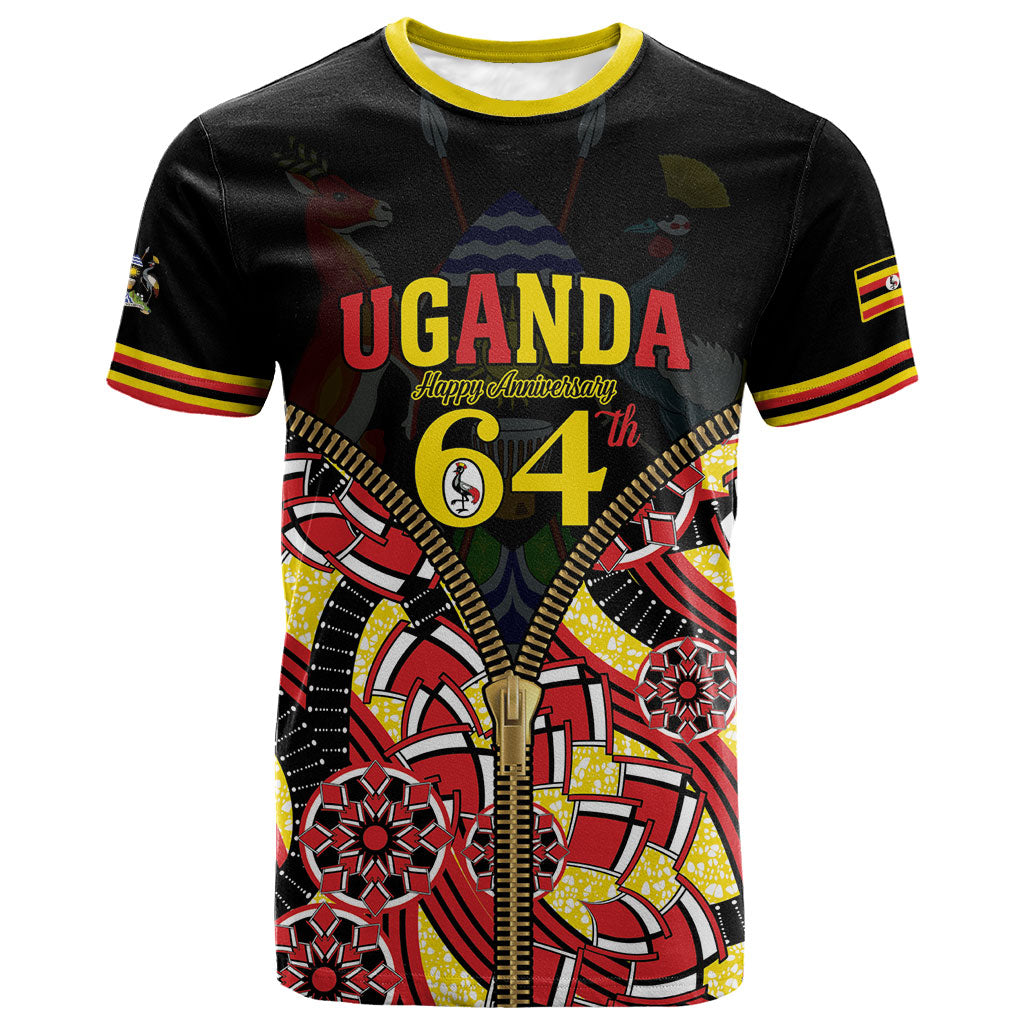 Personalised Uganda 64th Anniversary T shirt Happy Independence Day